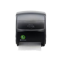 San Jamar Integra EcoLogic T850REBK Black Lever Roll Towel Dispenser for All Core Sizes