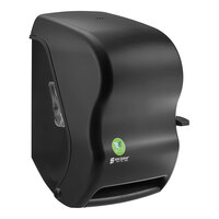 San Jamar EcoLogic T1100REBK Black Lever Roll Towel Dispenser