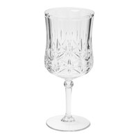 Sophistiplate Traditional 16 oz. Clear SAN Plastic Wine Glass - 24/Case