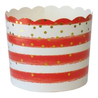 Sophistiplate Simply Baked 5 oz. Red Confetti Baking Cup - 120/Pack