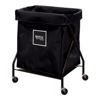 Royal Basket Trucks 8 Cu. Ft. Black Vinyl X-Frame Cart R06-KKX-XFA-3ONN