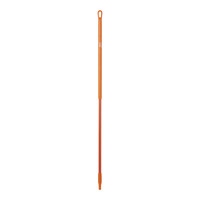 Vikan 29387 59 7/16" Orange Threaded Fiberglass Handle