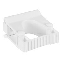 Vikan 10135 3" White Grip Band Hygienic Wall Bracket