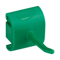 Vikan 10122 3" Green Single Hook Hygienic Wall Bracket