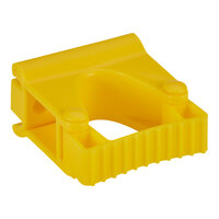 Vikan 10136 3" Yellow Grip Band Hygienic Wall Bracket