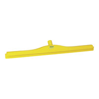 Vikan 27 5/8" Hygienic Double Blade Rubber Floor Squeegee with Plastic Frame and Replacement Cassette