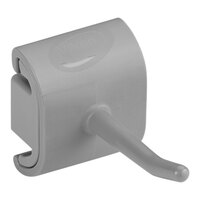 Vikan 101288 3" Gray Single Hook Hygienic Wall Bracket