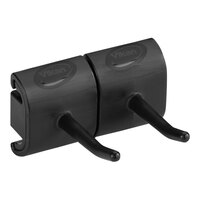 Vikan 10149 3" Black Double Hook Hygienic Wall Bracket