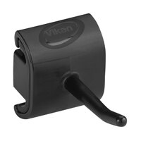 Vikan 10129 3" Black Single Hook Hygienic Wall Bracket