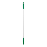 Vikan 29312 33 1/8" Green Threaded Aluminum Handle
