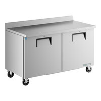 True TWT-60F-HC 60 3/8" Worktop Freezer with 3 9/16" Backsplash