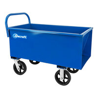 Jescraft Heavy-Duty 12 Gauge Steel Concrete Cart with 8" Mold-On Rubber Casters - 3,000 lb. Capacity