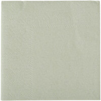 Hoffmaster 9 1/2" x 9 1/2" Soft Sage Green 2-Ply Beverage / Cocktail Napkin - 250/Pack