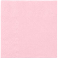 Hoffmaster 9 1/2" x 9 1/2" Pink 2-Ply Beverage / Cocktail Napkin - 250/Pack