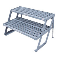 Cotterman Series WP 24" x 12" 2-Step Adjustable Steel Work Platform D0550096-01 - 800 lb. Capacity