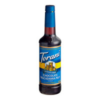 Torani Sugar-Free Chocolate Macadamia Nut Flavoring Syrup 750 mL Plastic Bottle