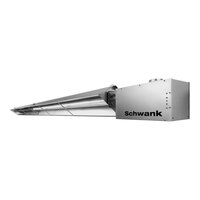 Schwank duraSchwank 60' 2-Stage Tube Heater with Stainless Steel Burner Enclosure and Tube / Reflector STW2S-200-60-AN - 140,000 / 200,000 BTU