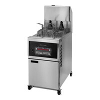 Henny Penny OEA-341.01 80 lb. 1-Well Electric Fryer with Auto Lift and Computron 8000 Controls - 208V, 3 Phase