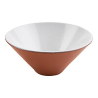 cheforward by GET Graupera Stone Heart 16 oz. White Terracotta Bowl - 24/Case