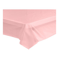 Table Mate 54" x 108" Pink Plastic Table Cover - 24/Case