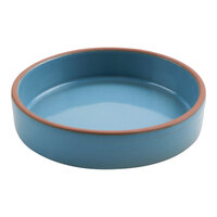 cheforward by GET Graupera Stone Heart 4.5 oz. Blue Terracotta Casserole Dish - 24/Case