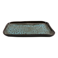 cheforward by GET Graupera Stone Heart 9 13/16" x 5 7/8" Turkey Terracotta Tray - 12/Case