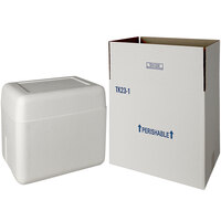 Insulated Shipping Box with Foam Cooler 13 1/4" x 10 3/8" x 12 3/8" - 1 1/2" Thick - 27/Pallet