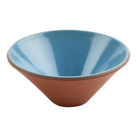 cheforward by GET Graupera Stone Heart 3 oz. Blue Terracotta Bowl - 48/Case