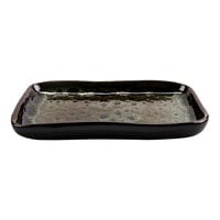 cheforward by GET Graupera Stone Heart 7 7/8" x 4 3/4" Turkey Terracotta Tray - 12/Case