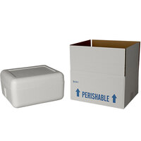 Insulated Shipping Box with Foam Cooler 12 1/4" x 10 7/8" x 5" - 1 1/2" Thick - 54/Pallet