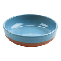 cheforward by GET Graupera Stone Heart 50.7 oz. Blue Terracotta Deep Bowl - 6/Case