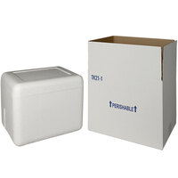 Insulated Shipping Box with Foam Cooler 13 1/4" x 10 3/8" x 10 3/4" - 1 1/2" Thick - 27/Pallet