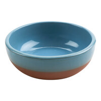 cheforward by GET Graupera Stone Heart 16.9 oz. Blue Terracotta Deep Bowl - 8/Case