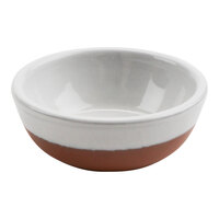 cheforward by GET Graupera Stone Heart 2.19 oz. White Terracotta Bowl - 24/Case