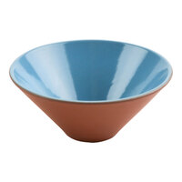 cheforward by GET Graupera Stone Heart 16 oz. Blue Terracotta Bowl - 24/Case