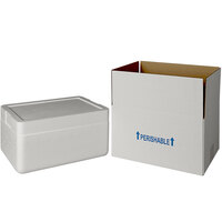 Insulated Shipping Box with Foam Cooler 13 3/8" x 9 5/8" x 6 1/2" - 1" Thick - 60/Pallet