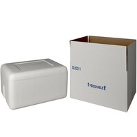 Insulated Shipping Box with Foam Cooler 16 1/4" x 12 1/4" x 9 1/8" - 1 1/2" Thick - 24/Pallet