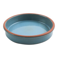 cheforward by GET Graupera Stone Heart 16.9 oz. Blue Terracotta Casserole Dish - 14/Case