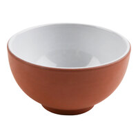 cheforward by GET Graupera Stone Heart 8.45 oz. White Terracotta Breakfast Bowl - 18/Case