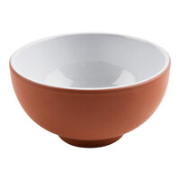 cheforward by GET Graupera Stone Heart 13.5 oz. White Terracotta Breakfast Bowl - 16/Case