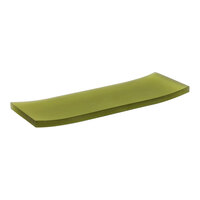 room360 Nassau 12" x 4" Sage Resin Amenity Tray RTR011GRR12 - 6/Case