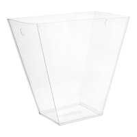 room360 RWL010CLT27 11 Qt. Clear PVC Slender Flare Wastebasket Liner - 96/Pack