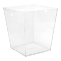 room360 RWL003CLT27 12.5 Qt. Clear PVC Flare Wastebasket Liner - 96/Pack