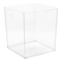 room360 RWL006CLT27 6.5 Qt. Clear PVC Cube Wastebasket Liner - 96/Pack