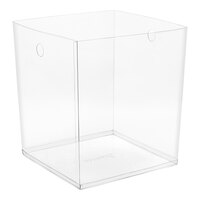 room360 RWL008CLT27 8 Qt. Clear PVC Cube Wastebasket Liner - 96/Pack