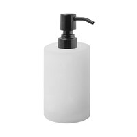 room360 Nassau RSP024FRR12 10 oz. Ice Soap Dispenser with Matte Black Pump Top - 6/Case