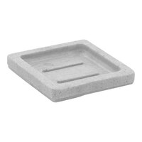 room360 Seattle 4 1/4" x 4 1/4" Soap Dish RSD027GYR23 - 12/Case