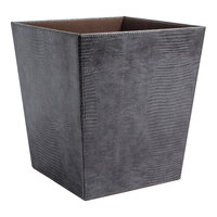 room360 Sumatra RWA022BRL21 14 Qt. Graphite Flare Wastebasket - 4/Pack