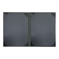 H. Risch, Inc. HAR-2V Harley 8 1/2" x 11" Customizable Green 2 View Menu Cover