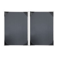H. Risch, Inc. HAR-2V Harley 5 1/2" x 8 1/2" Customizable White 2 View Menu Cover